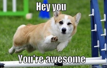                    HEY YOU                                        YOU'RE AWESOME            Misc