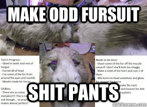 MAke odd fursuit Shit pants  