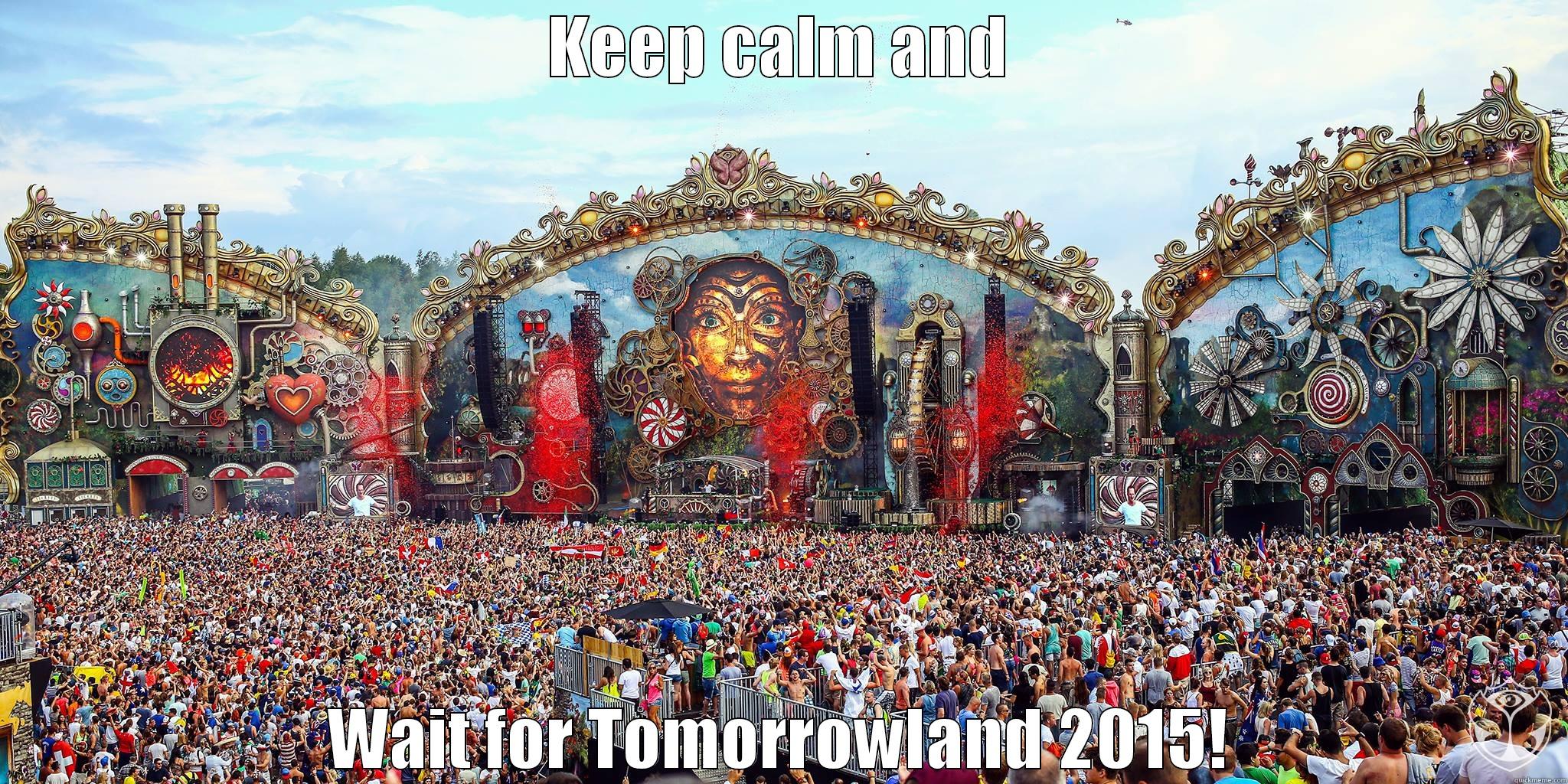 KEEP CALM AND WAIT FOR TOMORROWLAND 2015! Misc