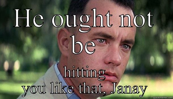 Janay punch - HE OUGHT NOT BE HITTING YOU LIKE THAT, JANAY Offensive Forrest Gump