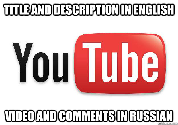 Title and description in english Video and comments in russian  