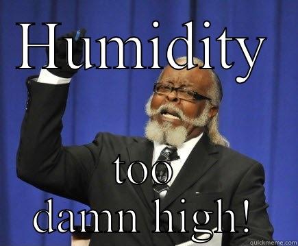 HUMIDITY TOO DAMN HIGH! Too Damn High