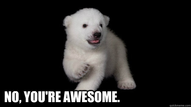 No, You're Awesome. - No, You're Awesome.  Buffalos Awesome Polar Bear