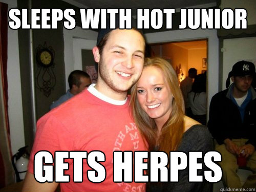 Sleeps with hot junior gets herpes  Freshman Couple