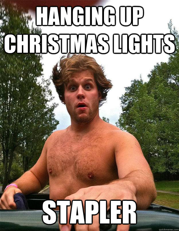 hanging up Christmas lights stapler - hanging up Christmas lights stapler  Botard Erik