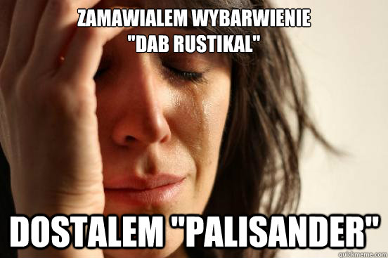 Zamawialem wybarwienie                              