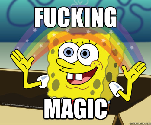 fucking magic  Spongebob rainbow