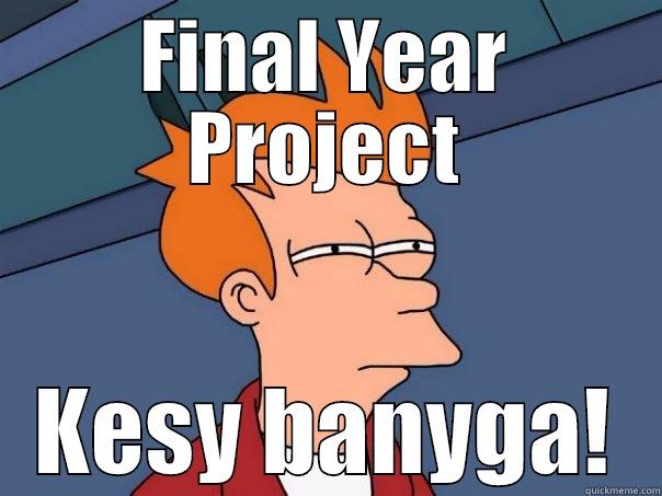 FINAL YEAR PROJECT KESY BANYGA! Futurama Fry