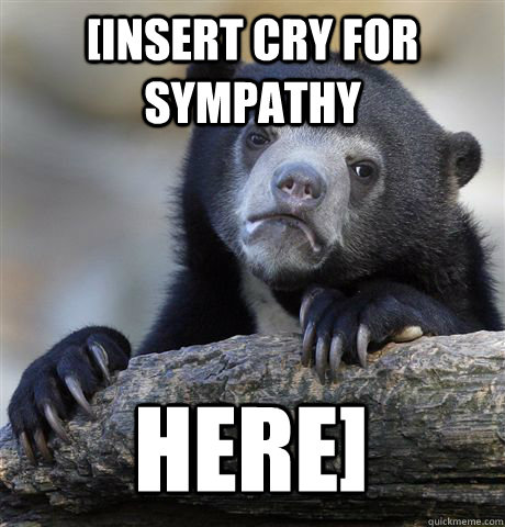 [INSERT CRY FOR SYMPATHY HERE]  Confession Bear