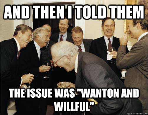 And then I told them The issue was 