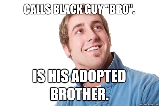 Calls black guy 