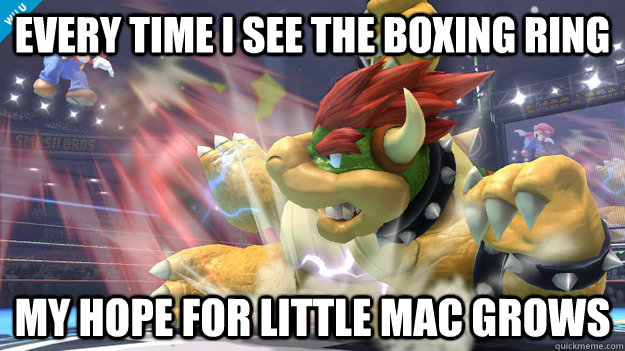 Every time I see the boxing ring My hope for Little Mac grows - Every time I see the boxing ring My hope for Little Mac grows  Smash Bros