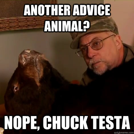 Another Advice animal? Nope, Chuck testa  