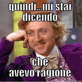 QUINDI...MI STAI DICENDO CHE AVEVO RAGIONE Creepy Wonka