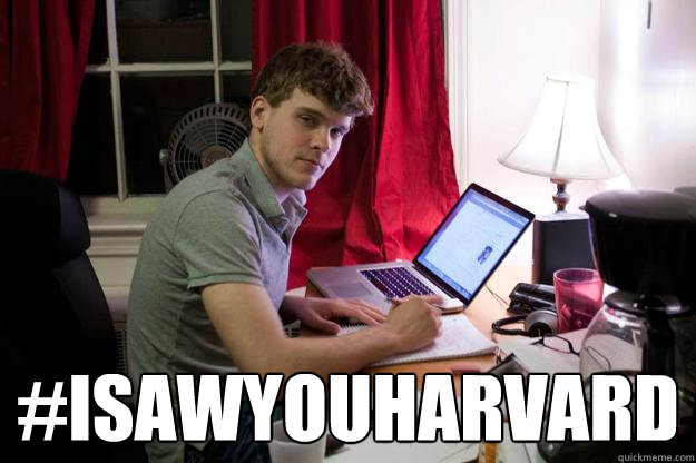  #isawyouharvard  Harvard Douchebag