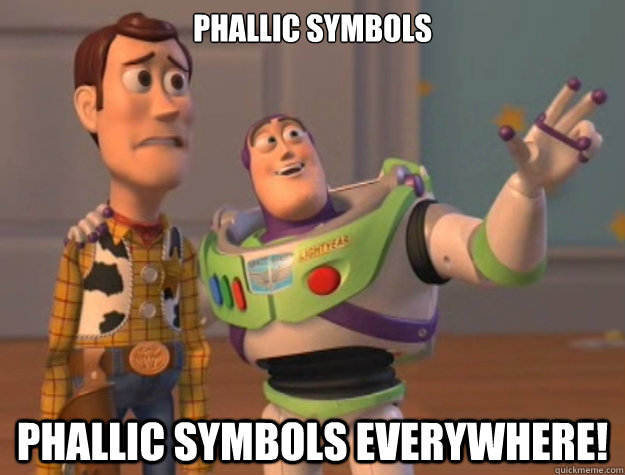 PHALLIC SYMBOLS PHALLIC SYMBOLS EVERYWHERE!  Buzz Lightyear