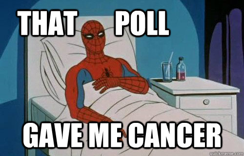 That       poll gave me cancer  That Post gave me cancer