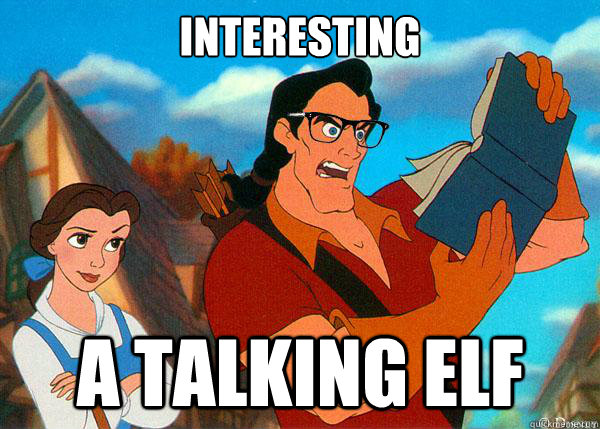 interesting A talking elf  Hipster Gaston
