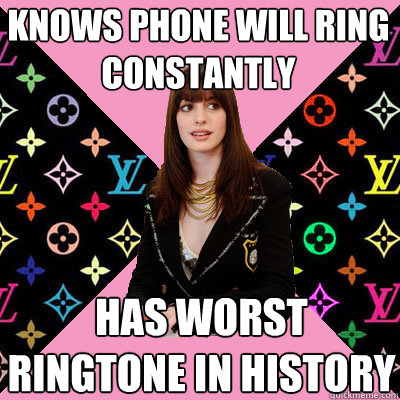 knows phone will ring constantly has worst ringtone in history - knows phone will ring constantly has worst ringtone in history  Devil wears stupid