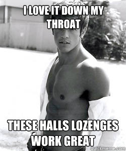 I love it down my throat these halls lozenges work great  