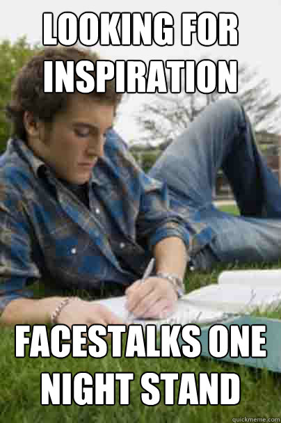 Looking for inspiration Facestalks one night stand Caption 3 goes here  Junior Copywriter
