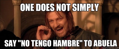 One does not simply say 