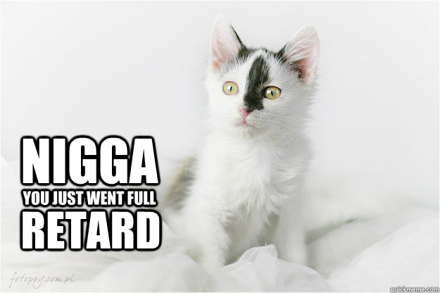 Nigga You just went full Retard  