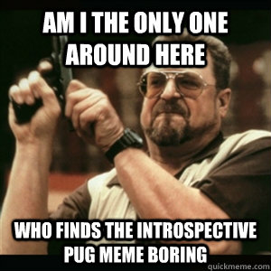 Am i the only one around here who finds the Introspective Pug meme boring  Am I The Only One Round Here
