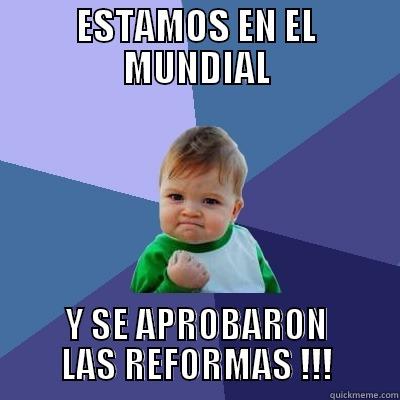 ESTAMOS EN EL MUNDIAL Y SE APROBARON LAS REFORMAS !!! Success Kid