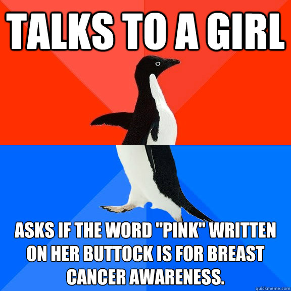 Talks to a girl asks if the word 