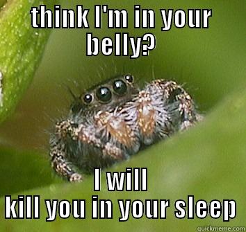 kill you in your sleep - THINK I'M IN YOUR BELLY? I WILL KILL YOU IN YOUR SLEEP Misunderstood Spider