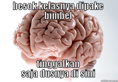 BESOK KELASNYA DIPAKE BIMBEL TINGGALKAN SAJA DUSNYA DI SINI Scumbag Brain