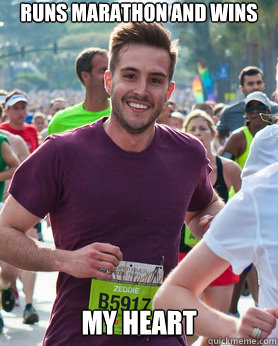 Runs Marathon and Wins My Heart - Runs Marathon and Wins My Heart  Ridiculously photogenic guy