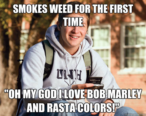 smokes weed for the first time 
