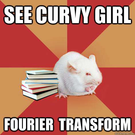 see curvy girl fourier  transform  Science Major Mouse