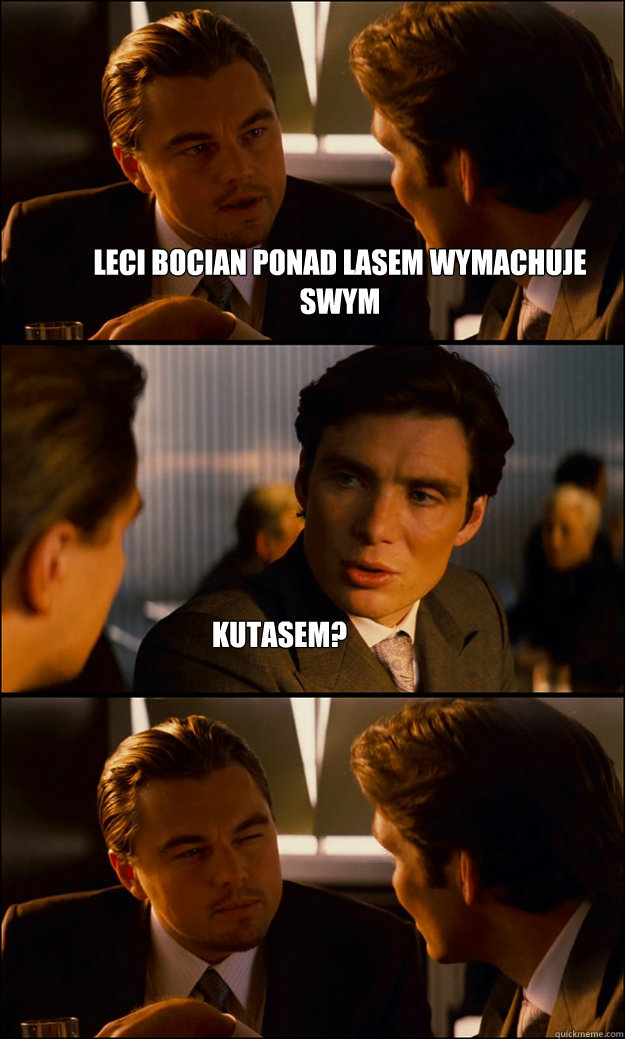 Leci bocian ponad lasem wymachuje swym KUTASEM? - Leci bocian ponad lasem wymachuje swym KUTASEM?  Inception