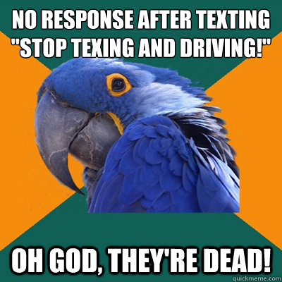 No response after texting
