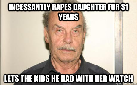 Incessantly rapes daughter for 31 years lets the kids he had with her watch  