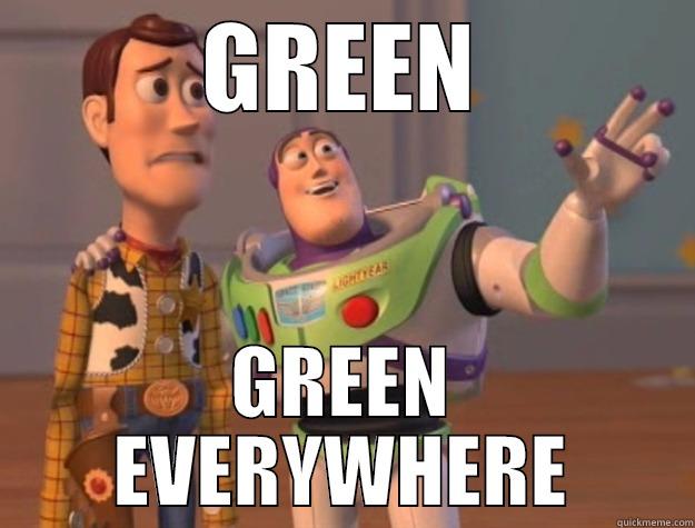 GREEN GREEN EVERYWHERE Toy Story