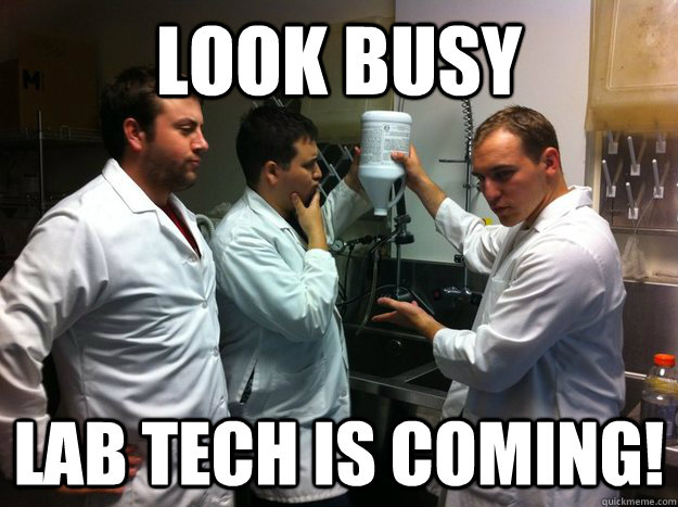 look busy Lab Tech is coming! - look busy Lab Tech is coming!  science