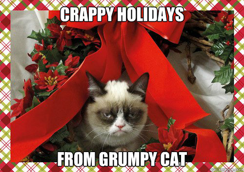 Crappy holidays From grumpy cat  A Grumpy Cat Christmas