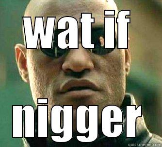 WAT IF NIGGER Matrix Morpheus