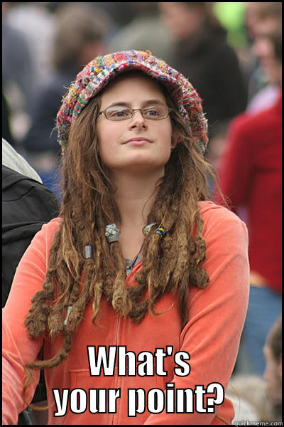  WHAT'S YOUR POINT? College Liberal