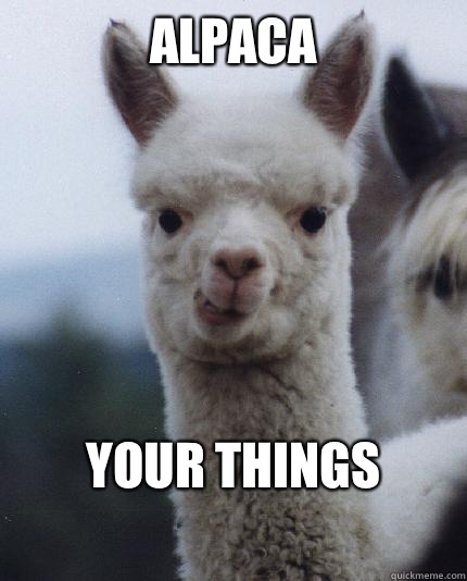 alpaca YOUR THINGS  