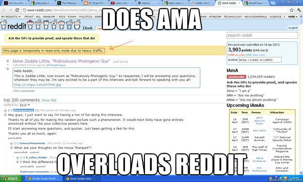 does ama overloads reddit  