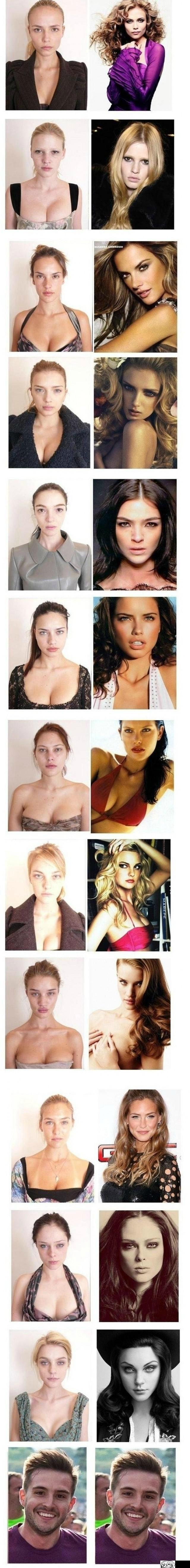 Supermodels without make-up... wait for it -   Misc