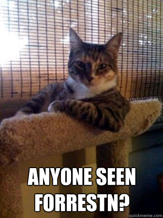  Anyone seen forrestn?  The Most Interesting Cat in the World