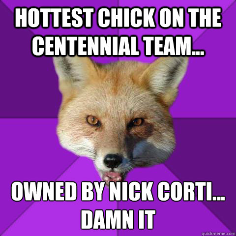 hottest chick on the centennial team... Owned by nick corti...
damn it
  Forensics Fox