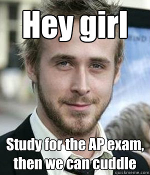 Hey girl Study for the AP exam,
then we can cuddle - Hey girl Study for the AP exam,
then we can cuddle  Misc