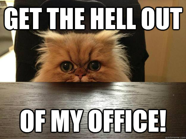 Get the hell out of my office! - Get the hell out of my office!  Misc